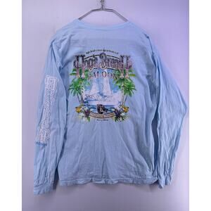 Hogs breath Salon Key West Blue LS Shirt Tag mission Sz M/L